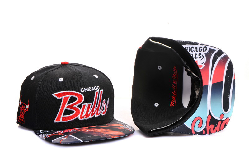 NBA Chicago Bulls M&N Strapback Hat id36